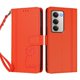 thumbnail image 3 of Funda Cartera Trébol para Xiaomi Redmi 15 4G/5G con Ranuras Tarjetas y Carga Inalámbrica Naranja, 3 of 6