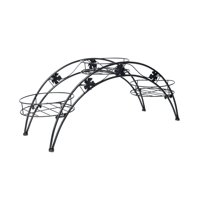 Ioensy - Con 3 Bandejas Para Macetas Soporte En Forma De Arco Soporte Para Macetas De Jardín
