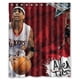 thumbnail image 1 of Cortina de ducha Allen Iverson, juego de cortina de baño con ganchos, tamaño 60 x 72 pulgadas, 1 of 3