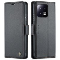 Caseme Tipo Cartera Xiaomi 13 Con Cierre Magnético, Rfid, Tarjetero, Soporte, Carga Inalámbrica