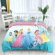 thumbnail image 1 of Princess Cartoon Series Girl 3-Pcs Bed Duvet Cover Set Microfiber Bedding Sets for Girls Kids, 1 of 5