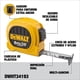thumbnail image 2 of Huincha De Medir 8m/26' Diseño Compacto Dewalt Dwht34193l, 2 of 6