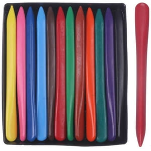 Genérico - Set De 12 Crayones Plásticos - Colores Brillantes Y Duraderos