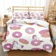 thumbnail image 1 of Cartoon Unicorn Rainbow Ice Cream Cloud Quilt Duvet Cover Set Soft3-Piece Bedding Set, 1 of 5