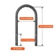 thumbnail image 2 of Kit de Pernos en U SPARKWHIZ 18 cm 2.340‑3.150 kg – Eje de 7,6 cm, 2 of 7