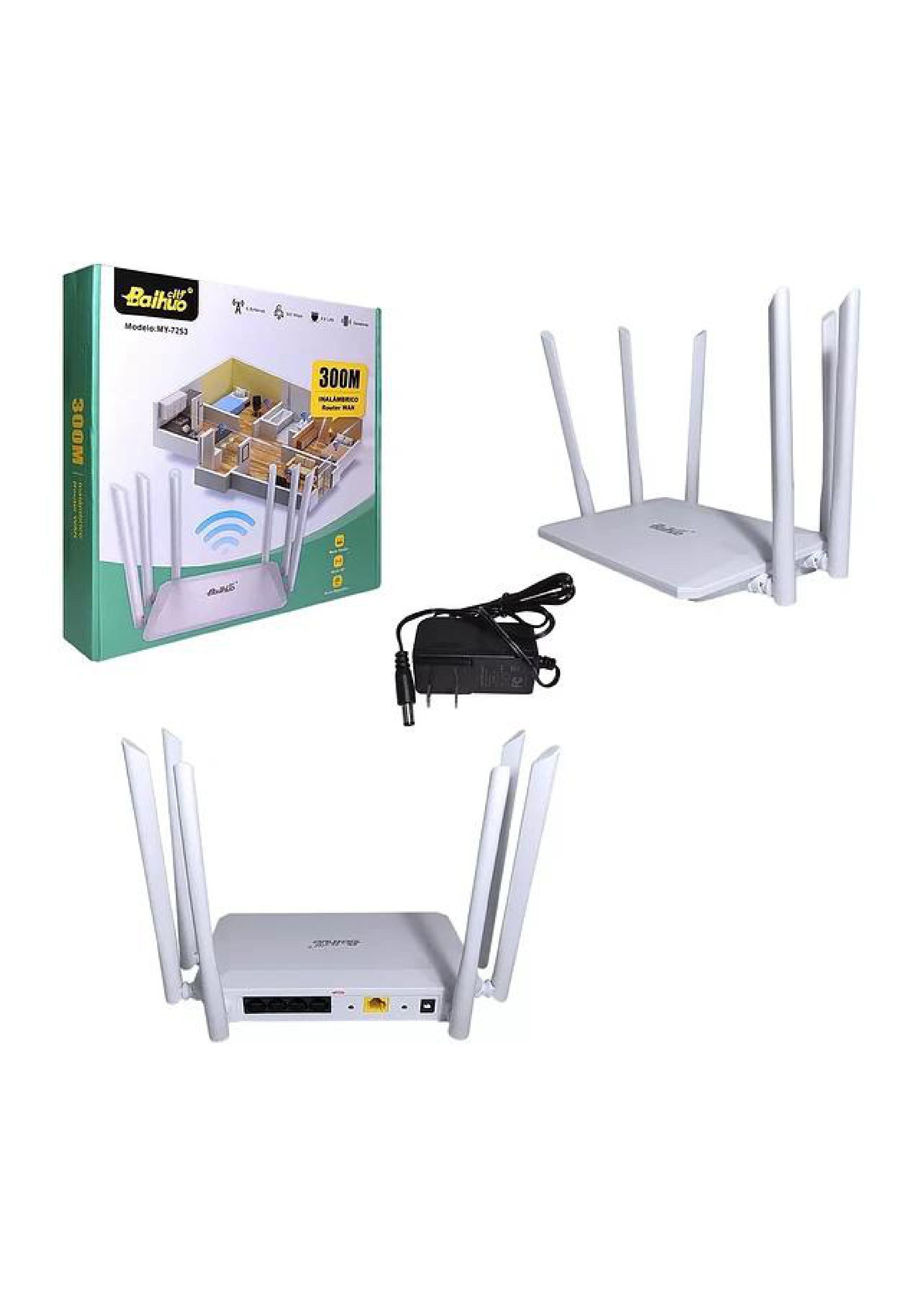 My - 7253 - Router Wan Repetidor Inalámbrico 300Mbps 6 Antenas My-7253