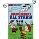 thumbnail image 1 of Las Estrellas de Charlie Brown-bandera de jardín temática. 28CM*45CM, 1 of 5