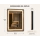 thumbnail image 5 of Espejo LED Decorativo 80x60 cm | Luz Led Touch | Diseño Elegante Moderno para Baño, 5 of 9