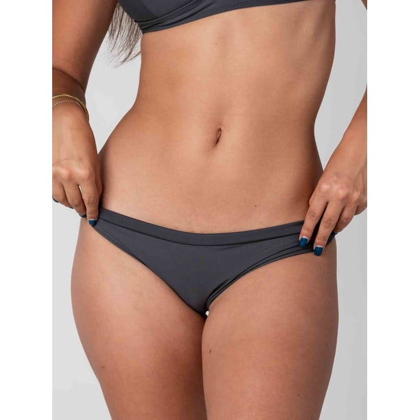Bottom de Bikini Daikiri Mujer Calzón Sin Costuras Gris Grafito Protección UV50+