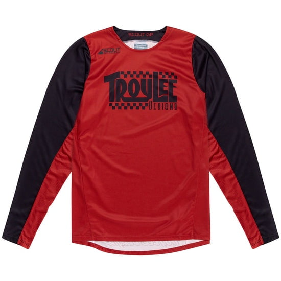 Polera troy lee scout gp big lee black burnt orange