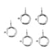 thumbnail image 3 of 5 Uds., Anillos De Resorte, Cierres, Conectores Para Fabricación De Joyas, Cierres, Platino De 5 Mm, 3 of 3