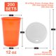 thumbnail image 2 of Vasos para niños L LIKED – Pack de 200 unidades de 355 ml con tapas y pajillas, 2 of 8