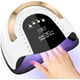 thumbnail image 1 of Lámpara de uñas UV LED LKE 268W, secador de uñas para esmalte en gel, color blanco, 1 of 3
