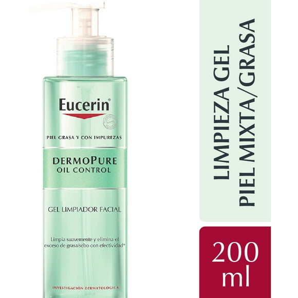 Eucerin Dermopure Oil Control Gel Limpiador X 200 Ml