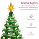 thumbnail image 3 of Árbol de Navidad de cerámica Best Choice Products de 15 cm con 64 luces, 3 of 7