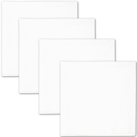 Bandanas The Peacock Crew 56 cm Pack de 4 unidades blanco algodón