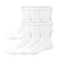 Calcetines Under Armour Ua Cotton Crew Para Hombre, 6 Pares, Color Blanco