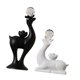 thumbnail image 1 of 2 Estatuas De Reno, Esculturas Creativas De Ciervos De La Buena Suerte Para Decoración De Fiestas Y Bares, En Blanco Y Negro., 1 of 5