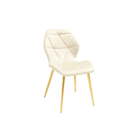 Habita2 Chile - Silla Para Comedor Acolchada Aviador Gold Beige