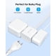 thumbnail image 3 of Cable de extensión TROND Flat de 6 pies con enchufe giratorio de 360°, blanco, 3 of 7