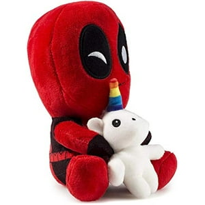 Kidrobot - Deadpool Montando Un Peluche De Unicornio