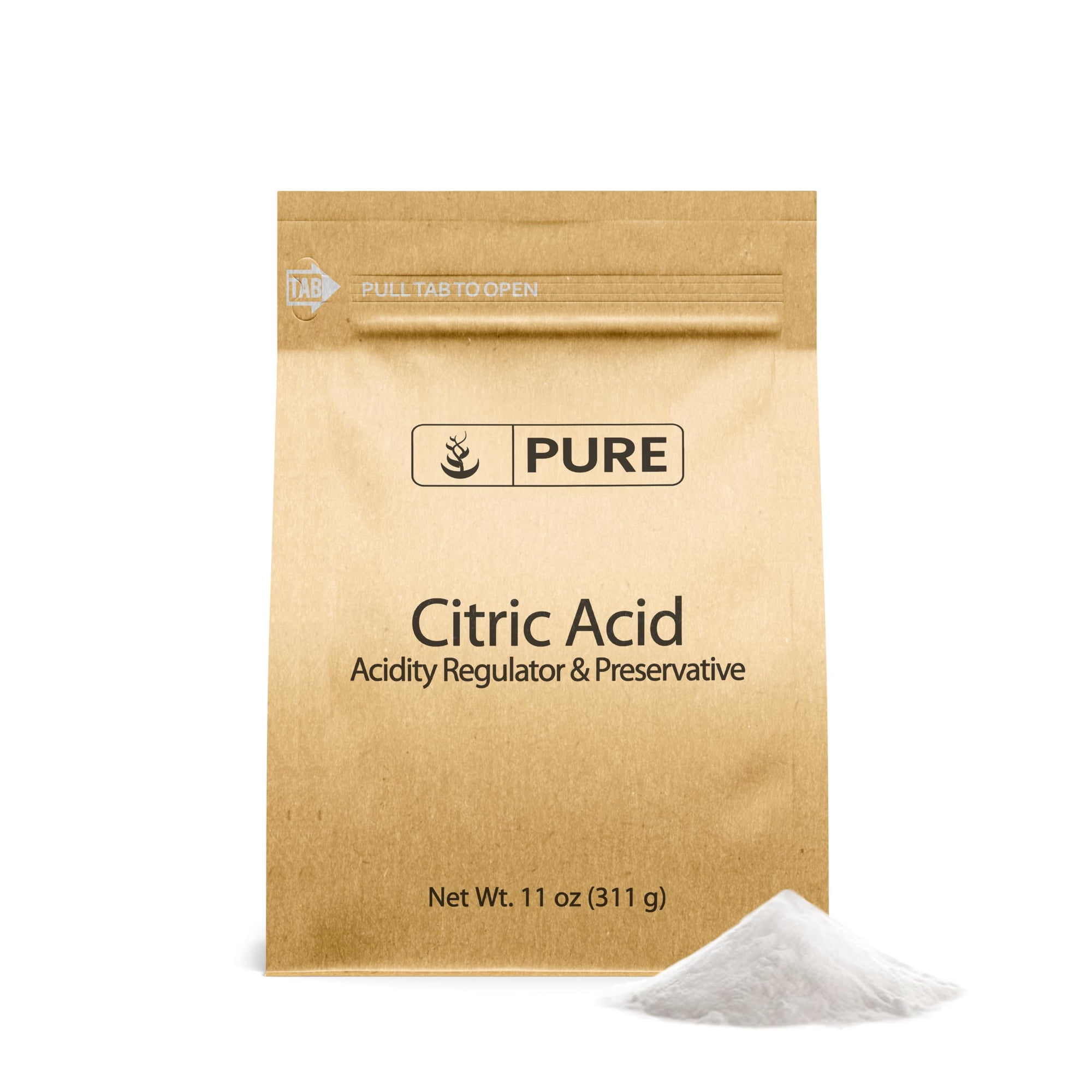 Pure Original Ingredients - Ácido Cítrico Puro Ingredientes Originales 311 G Natural