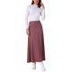 thumbnail image 2 of INSPIRE CHIC Falda de Mujer Cintura Alta Elástica Sólida Ligera Flowy Flare Casual Maxi Faldas XS Burdeos, 2 of 6