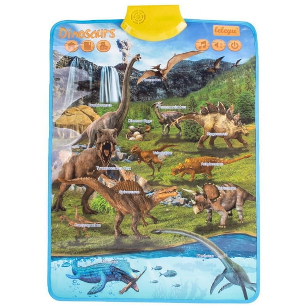 Funny Dinosaur Themed Early Education Supplies, Electronic Interactive Wall Charts, Pre-school Early Education Toys, And Talking Poster Toys. Birthday Gifts For Boys And Girls Aged 3-6