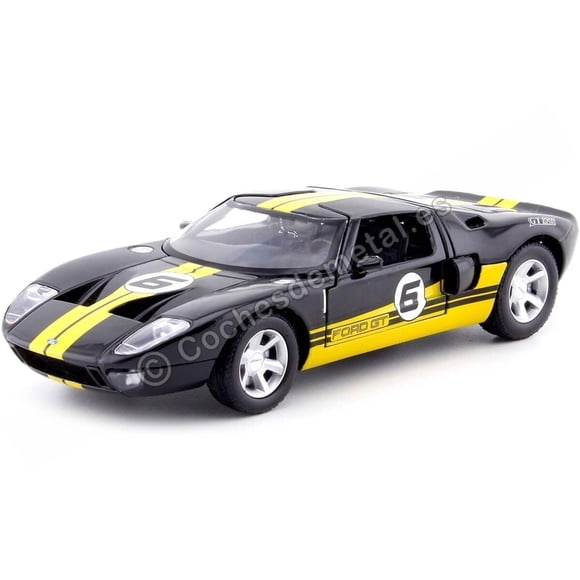 Modelo de auto a escala 1/24 Ford GT #6 GT Racing de diecast Motormax