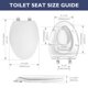 thumbnail image 3 of Asiento de inodoro WSSROGY alargado blanco con cierre lento, 3 of 7