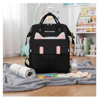 Riqui - Mochila Pañalera Bebe Negra