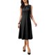 thumbnail image 1 of INSPIRE CHIC Vestido Midi para Mujeres sin Mangas Verano Trabajo Elegante Fiesta Cóctel Línea A Vestidos S Negro, 1 of 6