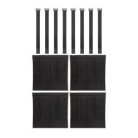 Magideal - Almohadillas De Escalera De Cama Litera De 4 Piezas, Almohadillas De Escalón, Cubiertas De Escalera Suaves Y Cómodas, Con 8 Correas Ajustables Para El