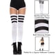 thumbnail image 5 of Calcetines hasta la rodilla Leg Avenue Athletic de tres rayas, 5 of 6