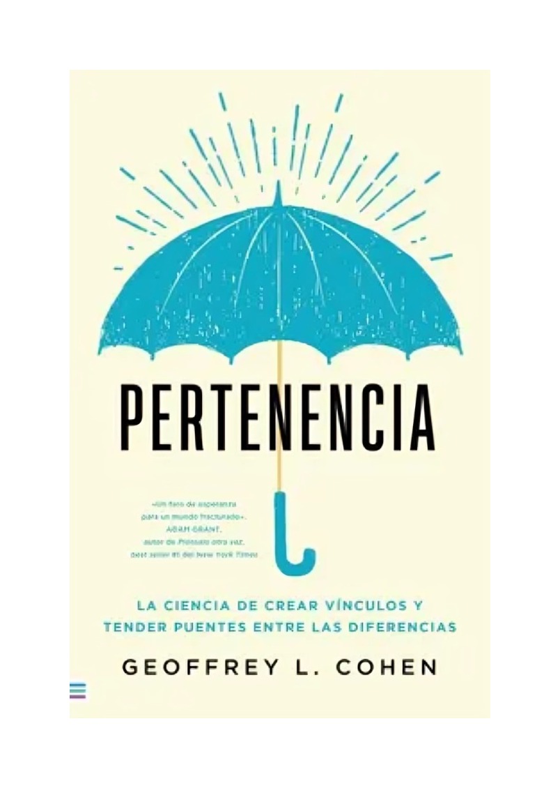 Tendencias - Libro Pertenencia Geoffrey L Cohen