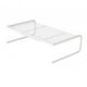 thumbnail image 2 of Organizador De Escritorio Con Soporte Para Monitor De Malla Metálica Para Consola De Juegos, TV, Monitor De Computadora, Grande, Blanco, 2 of 3