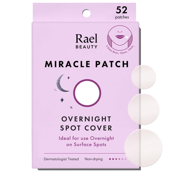 Pimple Patches Rael Miracle Overnight Spot, 52 unidades