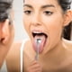 thumbnail image 3 of Paquete de 3 raspadores de lengua de acero inoxidable para un cuidado bucal saludable. Raspadores de lengua metálicos sin BPA., 3 of 8