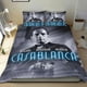 thumbnail image 1 of Casablanca Conjunto de sábanas temático, trío de piezas, cómodo y amigable con la piel, diseño único, regalo de decoración para el hogar para familiares, amigos y fans,140cm *210cm, 1 of 6