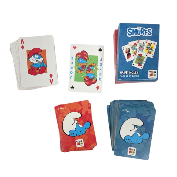 Juego de Mesa Naipe Ingles - Los Pitufos