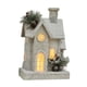 thumbnail image 4 of Estatua De Casa De Nieve Navideña Con Luz, Artesanía Creativa Para Estantería Navideña, Hogar, Color Blanco, 4 of 5