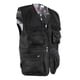 thumbnail image 1 of hombres al aire libre chaleco multi-bolsillo viajeros pesca fotografía chaqueta xl negro, 1 of 5
