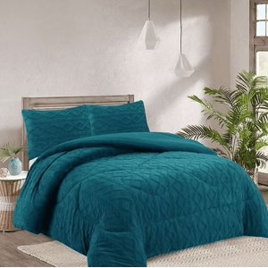 Mundo Shopping - Plumon De Invierno Con Chiporro Trenzados Color Calipso