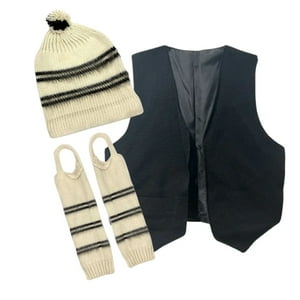 Genérico - Set Vestimenta Chilote Chaleco Con Gorro Y Polainas