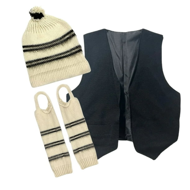 Set Vestimenta Chilote Chaleco Con Gorro Y Polainas