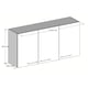 thumbnail image 3 of Mueble Cocina Modular 100% Armado Aereo 3 Puertas Blanco, 3 of 4