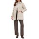 thumbnail image 2 of INSPIRE CHIC Abrigo corto de trabajo para mujer con cuello vuelto, abotonado y manga larga, ideal para el invierno con bolsillos S Beige, 2 of 6