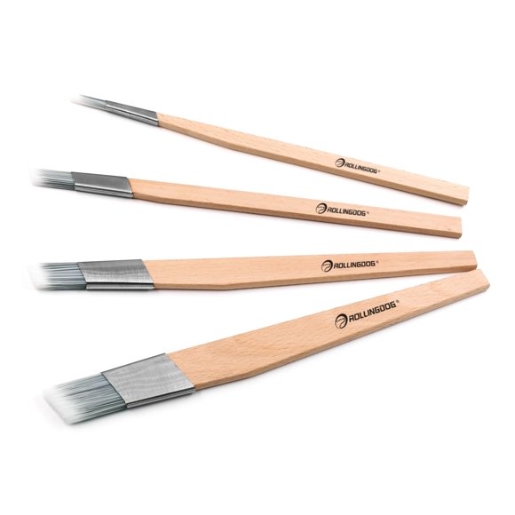 Set de 4 pinceles de pintura ROLLINGDOG 6/12/18/25 mm