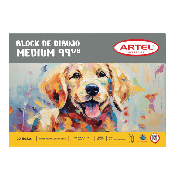 Block de Dibujo Medium 99 1/8 20 Hojas, 1 Un