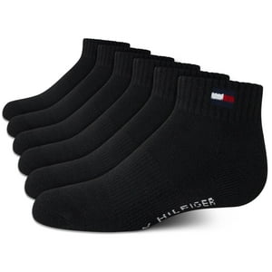 Pack De 6 Calcetines Tommy Hilfiger Performance Cushiger, Color Negro